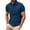 Dark Blue^, variant on Jjayotai Men's George Shirts Moisture Wicking, Mens Summer Casual Tops, Solid Color Sportwear Shirt, 3 Button Short Sleeve Lapel Tops, Men's Athletic Shirts & Tees