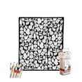 thumbnail image 2 of Dalang Cozy Doodle Blanket, DIY Doodle Blanket with 24 Markers for Adults Coloring Blankets, Soft Cozy Art Creative Home Decor and Family Activity Gift,B, 2 of 6