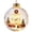 A005- Style E, variant on Christmas Tree Decorations, Light Up Christmas Tree Ornament, Illuminated Snow Globe Hanging Decor with Shatterproof Plastic Shell and Elegant Gold Cap for Magical Holiday