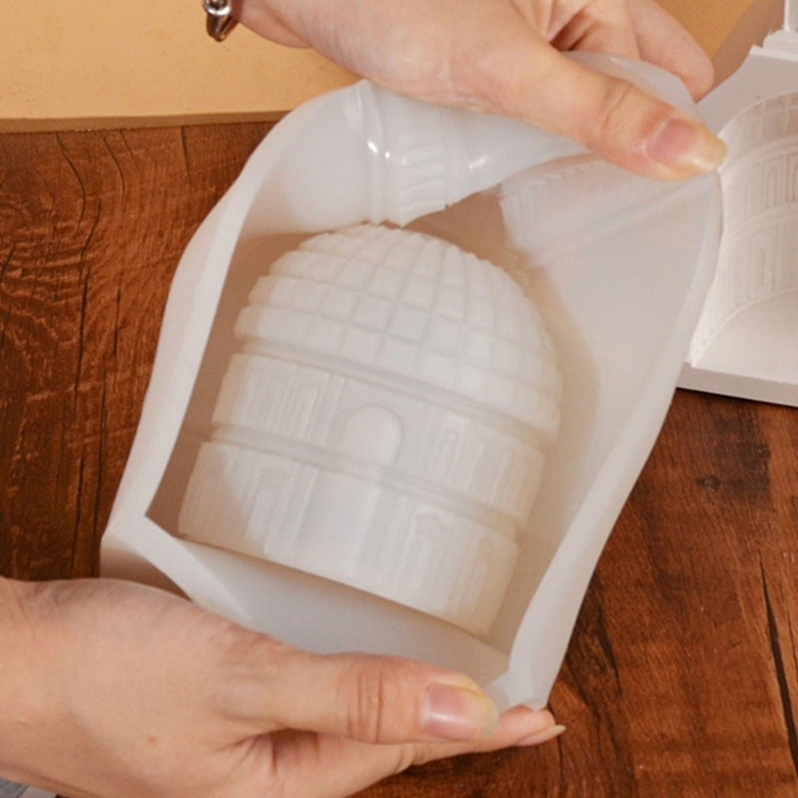 Silicone Epoxy Candle Mould Geometric Sculpture Mold Tabletop Decorations Tools
