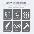 thumbnail image 3 of MasteelfCA 500pcs Creative Screw Decor Covers Simple Screw Covers Modern Hole Covers, 3 of 7