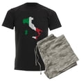 thumbnail image 6 of CafePress - Italy Flag And Map Men's Dark Pajamas - Men's Dark Loose Fit Cotton Pajama Set, 6 of 7
