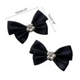 thumbnail image 3 of Elegant Bow Shoe Clips for Flats Pumps Decorative Shoe Accessories Clips Women Wedding Party Shoe Decorations Clips White, 3 of 4