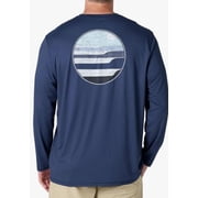 HANG TEN Men's Long Sleeve Sun Tee (US, Alpha, X-Large, Regular, Regular, Coastline