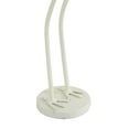 thumbnail image 6 of 10", 12"H White Metal Bird Sculpture, by DecMode (2 Count), 6 of 9