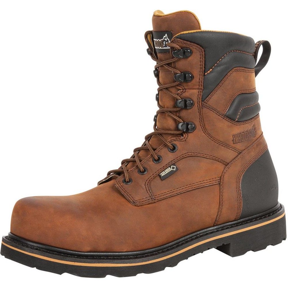 Rocky Work Boots Mens 8" Governor GTX CT Waterproof Dark Brown RKYK004