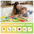 thumbnail image 2 of Toys for 1 Year Old, Musical Mat Toy for Toddlers 1-3, Piano Mat with Keyboard & Drum Musical Learning Toys for 1 2 3 Year Old, 2 of 7
