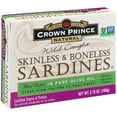 thumbnail image 2 of Crown Prince Natural, Skinless & Boneless Sardines, In Pure Olive Oil, 3.75 oz (pack of 6), 2 of 2