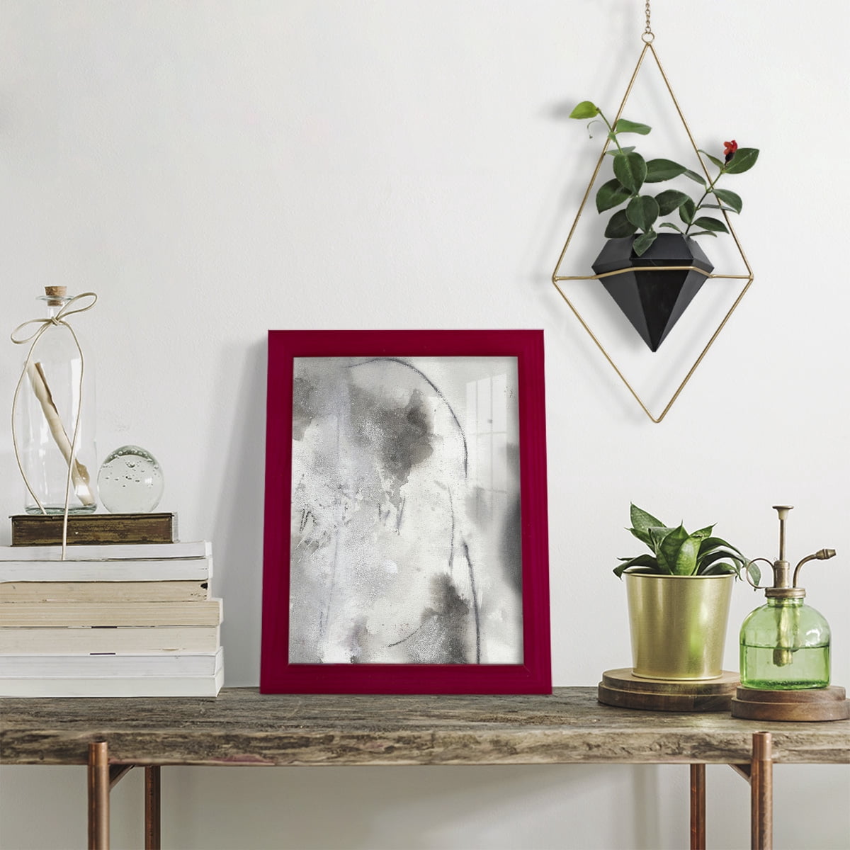 Mystical Objects IV - Framed Print w/glass - Cherry Red