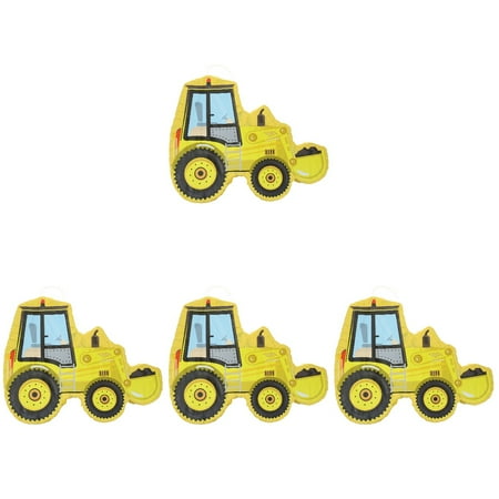 Set of 4 Oil Bottle Dispenser Pinata Construction Truck Candy Filled