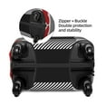 thumbnail image 4 of Disketp Heart Black Buffalo Plaid Gingham Elastic Travel Luggage Cover Travel Suitcase Protective Cover For Trunk Case Apply To 18''-32'' Suitcase Cover (Luggage not included)-Small, 4 of 9