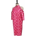 thumbnail image 2 of Movie Pretty in Pink Andie Cloth Women Girls 80s Pink Cold Shoulder Polka Dot Dress, 2 of 9