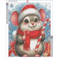 thumbnail image 3 of Christmas Mouse Diamond Painting Soft Canvas Kit 35x45cm Round or Square, 3 of 3