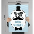 thumbnail image 6 of InkdotpotBoy,Baby Shower Party Collection, WelcomeSignFor Baby Shower,Little Man ThemePack of 1 - 18"x12" inches, 6 of 6
