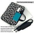thumbnail image 2 of Lsque Black Leopard Pattern Laptop Bag – Portable & Slim Single-Shoulder Computer Case with Adjustable Strap, Protective, Lightweight for 13”/14”/15.6” Laptops, 2 of 8