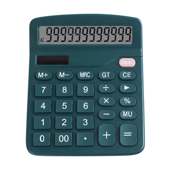Clearance Deal! Kyusrd Calculator 12 Digit Desktop Basic Calculato Dual-Power With Large LCD Display