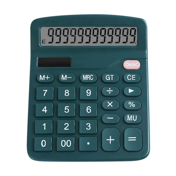 Calculadora electrónica Pisexur para hombres, calculadora básica de escritorio de 12 dígitos, doble potencia, con gran pantalla LCD, electrónica para niños, organizador de electrónica.
