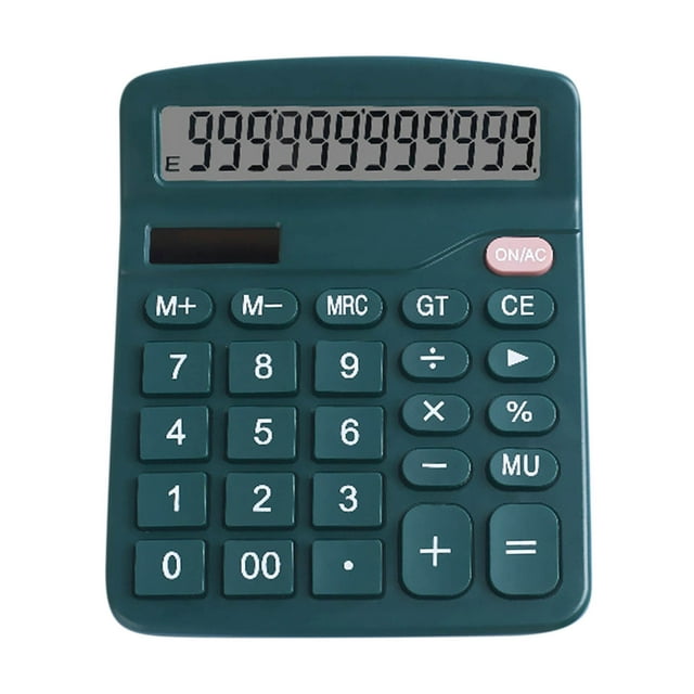 Calculatrice 12 Chiffres de Bureau de Base Calculato à Double Alimentation avec Grand Écran Lcd Calculatrices Grand Écran