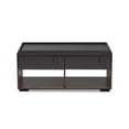 thumbnail image 3 of Baxton Studio Rikke Modern and Contemporary Two-Tone Gray and Walnut Finished Wood 2-Drawer Coffee Table, 3 of 5