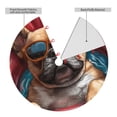 thumbnail image 2 of Lsque French Bulldog In Sunglasses Print Christmas Tree Skirt, Tree Skirt with Ties or Velcro, Perfect for Holiday Decorations, Halloween, and New Year-30", 2 of 7