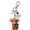 February, variant on Highland Cow Keychain,Little Highland Cow For You Keychain,3D Cow Keychain Charm With Sentiment Card,Remind You Of The Power Of Silences Every Day.(February)