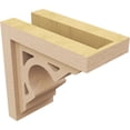 thumbnail image 5 of 5"W x 10"D x 10"H Classic Sheridan Rough Cedar Woodgrain TimberThane Corbel, Primed Tan, 5 of 6
