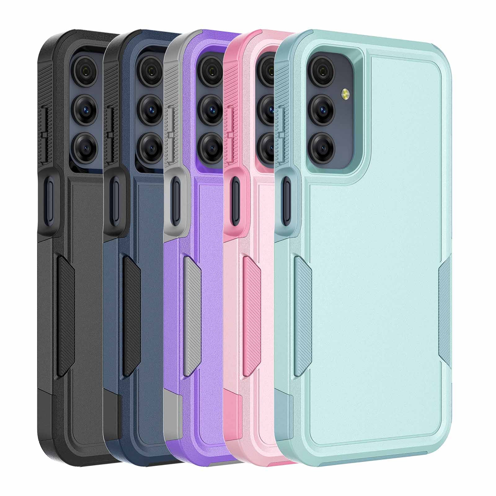 For Samsung Galaxy A16 5G Case，Sturdy Durable Cover Cute Bumper Case for Samsung Galaxy A16 5G，Njjex Military Grade Protection Dual Layer Shockproof Heavy Duty Rugged Phone Case - Green