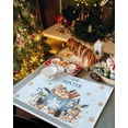 thumbnail image 6 of Christmas Placemats Set of 6, Gingerbread Man Place Mats Hot Cocoa Cookie Blue Hello Winter Placemat Table Decoration for Kitchen Table Dinner Xmas Holiday Party Home Decor Indoor Outdoor 13x19 Inch, 6 of 9