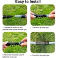 thumbnail image 3 of Conector de manguera de riego de jardín Hydrogarden, conectores en T de púas, riego por goteo para tubo de riego de 1/2 pulgada a 1/4 pulgada, accesorios de riego de 6 vías, 3 of 6