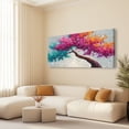 thumbnail image 4 of Large Colorful Tree of Life Canvas Wall Art, Abstract Tree Decor Painting Canvas Print for Living Room, Bedroom, Office Decorations, Gifts for Men, 4 of 7