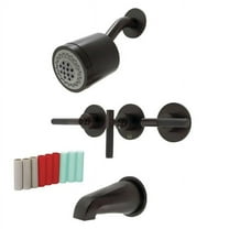 Kaiser Three-Handle Tub & Shower Faucet, Oil Rubbed Bronze