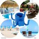 thumbnail image 2 of 2 piezas - Gancho para sombrilla - Colgador de toallas - Percha - Pincho porta toallas - Accesorios de playa, azul, 2 of 4