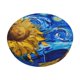 thumbnail image 1 of Balery Whimsical Sunflowers Night Sky Fundas de asiento para taburete de bar redondo de tela de terciopelo ajustables que protegen de arañazos y manchas para sillas de 14 a 17 pulgadas.-14 inch, 1 of 7