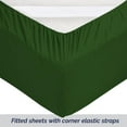 thumbnail image 4 of Elegant Comfort 1500 Premium Hotel Quality 1-Piece Fitted Sheet, All Around Elastic, Deep Pocket, Softest Quality Microfiber - Queen Sage Green, 4 of 4