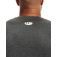 thumbnail image 3 of Under Armour Mens HeatGear Compression Short-Sleeve T-Shirt Carbon Heather 090/Black XX-Large, 3 of 6