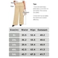 thumbnail image 3 of Gleelist Women's Plus Size Dress Pants High Waist Wide Leg Work Pants Flowy Business Casual Palazzo Slacks Trousers with Pockets(XL-5XL), 3 of 6