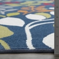 thumbnail image 5 of Loomaknoti Tecopa Verinda 2' x 7' Blue Floral Outdoor Runner Rug, 5 of 9