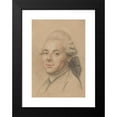 thumbnail image 2 of Joseph Ducreux 11x14 Black Modern Framed Museum Art Print Titled - Head of a Gentleman (Recto) (1770-1780), 2 of 5