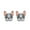 Frenchie-Black, variant on Frenchie Dog Stud Earrings for Women French Bulldog Cubic Zirconia Ginger Lyne Collection