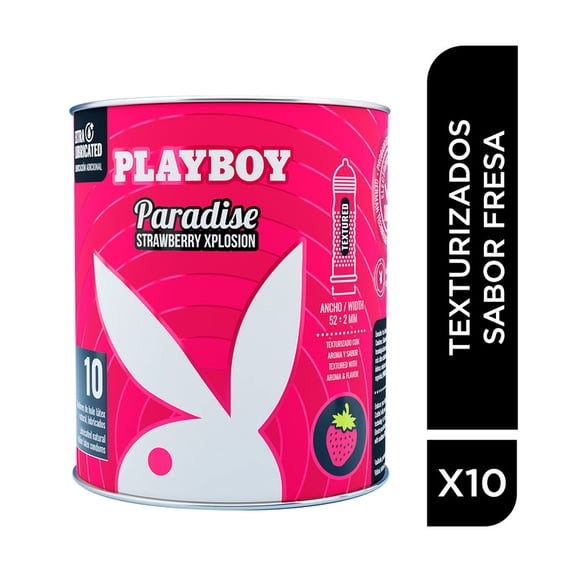 Condones Playboy Paradise Fresa 10´s