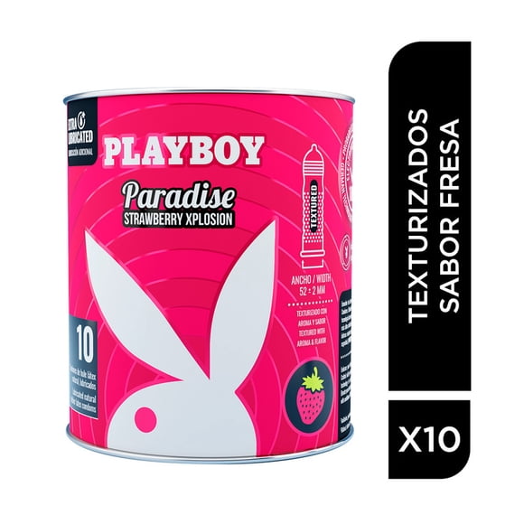 Condones Playboy Paradise Fresa 10´s