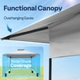 thumbnail image 6 of SPECSTAR 10x10ft Pop Up Gazebo One Push Setup Canopy Tent Heavy Duty with Wheel Carry Bag and 4 Sandbags,2 Tiers Roof for Patio Garden Backyard, Gray, 6 of 9