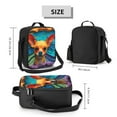 thumbnail image 2 of Fotbe Colorful Textured Chihuahua Lonchera Bolsa de Almuerzo para Hombres y Mujeres, Lonchera de Gran Capacidad, Bolsa de Almuerzo Reutilizable, Bolsa Térmica Aislante, 2 of 7
