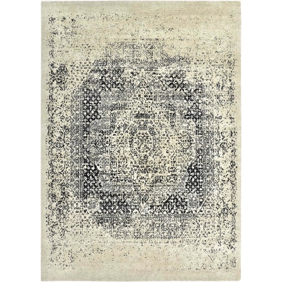 Ahgly Company Machine Washable Indoor Rectangle Industrial Modern Tan Brown Gold Area Rugs, 3' x 5'