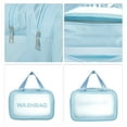 thumbnail image 3 of 1 Pc Women Convenient Large Makeup Bag for Vacation Camping Business Travel Blue-L, 3 of 4