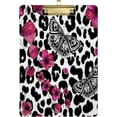 thumbnail image 1 of FMSHPON Leopard Butterfly Flower Floral Clipboard Hardboard Wood Nursing Clip Board and Pull for Standard A4 Letter 13x9 inches, 1 of 8