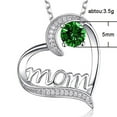 thumbnail image 3 of Explosive love shaped mom necklace female European and American fashion collarbone chain Mother's Day gift for mom, 3 of 9