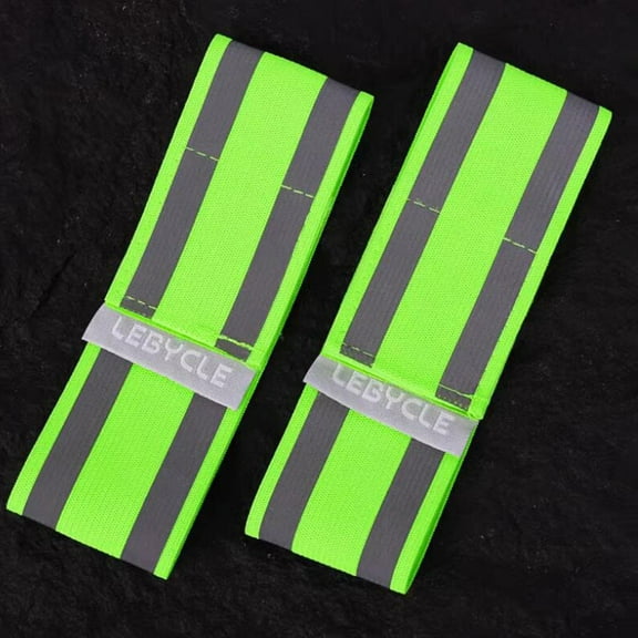 lacooooppia 2 Pieces Reflective Bike Pants Straps Bike Pants Leg Straps Wrist Ankle Bands for Night Running Night Cycling Walking Jogging