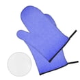 thumbnail image 3 of YFYANG Oven Mitts and Pot Holders Sets 4 Pieces, Non-Slip Heat Resistant Purple Textured Kitchen Glove Pot Mat for Cooking and Baking, 3 of 8