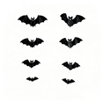 thumbnail image 2 of Halloween Bats Wall Decorations, Light‑Up 3D Bat Window Decals, LED Glowing Silhouette Ornaments for Indoor Outdoor Halloween Party Decor, 2 of 4